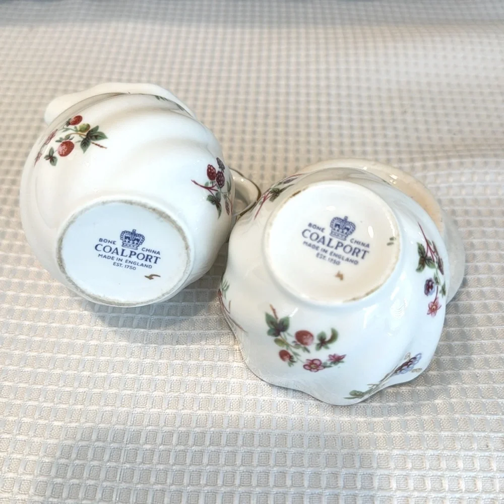 Coalport Bone China- England- Mini Cream & Sugar set